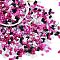 Glass Seed Beads, Round Hole, Peanut, Violet, 3.5x6x3.5mm, Hole: 0.8mm, about 4500pcs/pound