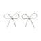 Non-Tarnish 304 Stainless Steel Pendants, Bowknot Charm, Stainless Steel Color, 19x21x4.5mm, Hole: 8x5.5mm