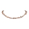 Natural Sunstone Chip Beaded Necklace, Golden, 15.94~15.98 inch(40.5~40.6cm)