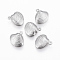 Tarnish Resistant 304 Stainless Steel Charms, Scallop, Stainless Steel Color, 14x13x4mm, Hole: 1mm