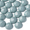 Opaque Acrylic Cabochons, Faceted, Half Round, Aqua, 23x22x11mm, about 140pcs/500g