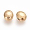 Ion Plating(IP) 304 Stainless Steel Beads, Oval, Manual Polishing, Golden, 8.5x7x4.5mm, Hole: 1.6mm