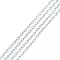 Tarnish Resistant 201 Stainless Steel Cable Chains, for DIY Jewelry Making, Unwelded, with Spool, Oval, Stainless Steel Color, 3x2x0.5mm, about 32.8 Feet(10m)/roll