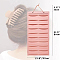 Wall-mounted Non-woven Fabric Claw Hair Clips Storage Bag, Rectangle, Light Coral, 80x35cm.