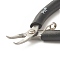 Iron Jewelry Pliers, Bent Nose Pliers, Black, 10x6x1.2cm