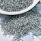 MIYUKI Delica Beads, Cylinder, Japanese Seed Beads, 11/0, Transparent Inside Colours Rainbow, (DB1770) Sparkling Pewter Lined Opal AB, 1.3x1.6mm, Hole: 0.8mm, about 100000pcs/500g