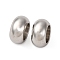304 Stainless Steel European Beads, Large Hole Beads, Rondelle, Stainless Steel Color, 10x5mm, Hole: 6mm