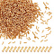 90G Glass Bugle Beads, Round Hole Seed Beads, Goldenrod, 6x1.8mm, Hole: 0.6mm, about 2000pcs/90g