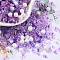 DIY Jewelry Making Finding Kit, Glass & Seed Beads, Round & Star & Moon, Blue Violet, 2~16x2~12x3~7mm, Hole: 0.8~1.2mm