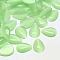 Cat Eye Cabochons, teardrop, Pale Green, 25x18x4mm