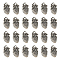 SUNNYCLUE 1 Box 50Pcs Gothic Heart Charms Bulk Silver Hearts Charms Tibetan Style Alloy Pendants Metal 3D Anatomical Organ Halloween Charm for Jewelry Making Charms DIY Necklace Earrings Women Adults