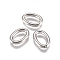 Tarnish Resistant 304 Stainless Steel Jump Rings, Open Jump Rings, Oval, Stainless Steel Color, 12 Gauge, 12x8x2mm, Inner Diameter: 8x4mm