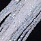 Electroplate Glass Bead Strands, AB Color Plated, Faceted, Cube, Clear AB, 4x4x4mm, Hole: 1mm, about 98pcs/strand, 15.7 inch