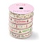5 Rolls 5 Patterns Single Face Printed Cotton Satin Ribbons, Christmas Party Decoration, Mixed Color, 5/8 inch(16.5mm), 2 Yards/Roll, 5 Rolls/Group