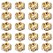 Brass Rhinestone Spacer Beads, Grade A, Wavy Edge, Rondelle, Crystal, Golden, 8x3.8mm, Hole: 1mm