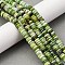 Natural Serpentine Jade Beads Strands, Rondelle, 6x2mm, Hole: 0.8mm, about 166~168pcs/strand, 15.16~15.35 inch(38.5~39cm)