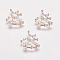 Alloy Cabochons, Constellation/Zodiac Sign, Rose Gold, Sagittarius, 20x17.5x3mm