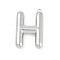 304 Stainless Steel Pendants, Letter Charm, Letter H, 38x24x6.5mm hole: 2mm