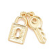 Кулоны из экологически чистой латуни KK-M225-16G-1
