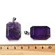Подвески из натурального аметиста  G-B139-02P-06-3