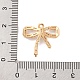 Латунные микропаве прозрачные подвески с фианитом KK-C076-15G-3