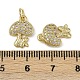 Латунные микро проложить кубического циркония подвески KK-I358-060D-G-3