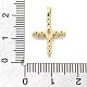 Латунные микропаве прозрачные подвески с фианитом KK-L228-01G-02-3