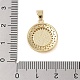 Латунные микропаве прозрачные подвески с фианитом KK-I712-43G-3
