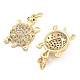Подвески из латуни с прозрачным фианитом KK-U009-12F-G-2