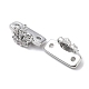 Латунный микро pave прозрачный кубик циркония подвески KK-C031-04P-1