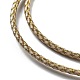 Изготовление плетеных ожерелий из полиэфирного шнура MAK-L043-03G-33-2