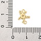 Подвески/звенья из латуни с прозрачным кубическим цирконием FIND-L019-07G-05-3