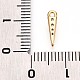 Латунные микропаве прозрачные подвески с фианитом KK-T075-37G-3