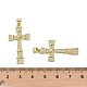 Латунные микропаве прозрачные подвески с фианитом KK-H466-09G-04-3