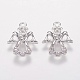 Латунные микро проложить кубического циркония подвески X-KK-I613-09P-1