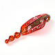 Ручной золотой песок Lampwork большие кулоны LAMP-T023-09-3