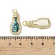 Латунные микропаве прозрачные подвески с фианитом KK-C045-22G-3