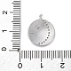 Латунные микро проложить кубического циркония подвески KK-D360-08P-3