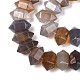 Серые натуральные бусины из агата  G-T142-56-3