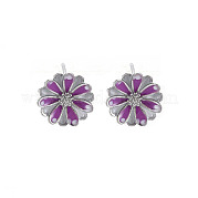 Фурнитура для сережек с эмалью KK-S356-662P-NF