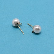 Фурнитура для сережек-гвоздиков из нержавеющей стали 304 STAS-WH0029-02C-01