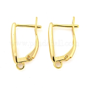 Латунные серьги-кольца с застежкой сзади KK-M286-18G