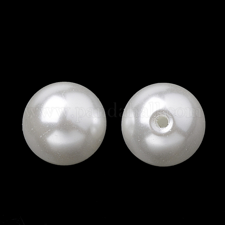 Экологичные стеклянные жемчужные бусины GLAA-S172-8mm-02-1