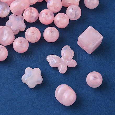 Непрозрачные акриловые бусины OACR-YW0001-73D-1