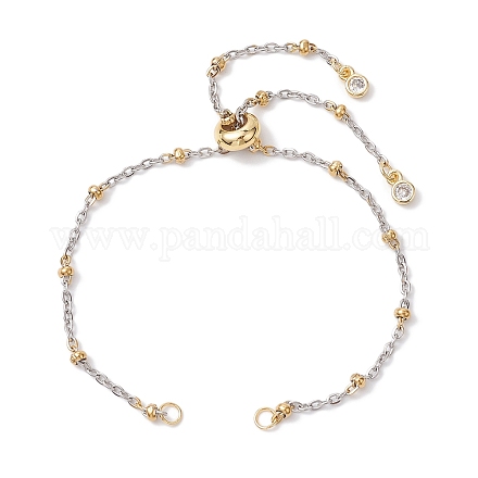 Изготовление браслета-слайдера из нержавеющей стали 304 AJEW-JB01280-01-1