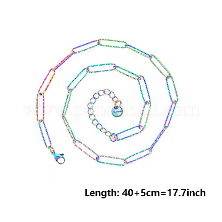 5 мм унисекс 304 нержавеющая сталь скрепки цепи ожерелья SB4565-5-1