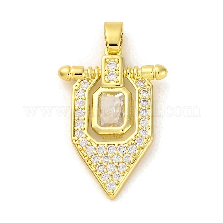 Латунные подвески с кубическим цирконием KK-D536-16G-1