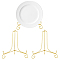 Carbon Steel Display Stands, Golden, 20.2x13.4x1cm