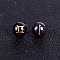 Synthetic Blue Goldstone Carved Constellation Beads, Round Beads, Gemini, 10mm