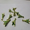 Alloy Pendants, Eiffel Tower, Golden & Green Patina, 16x6x6mm, Hole: 1mm